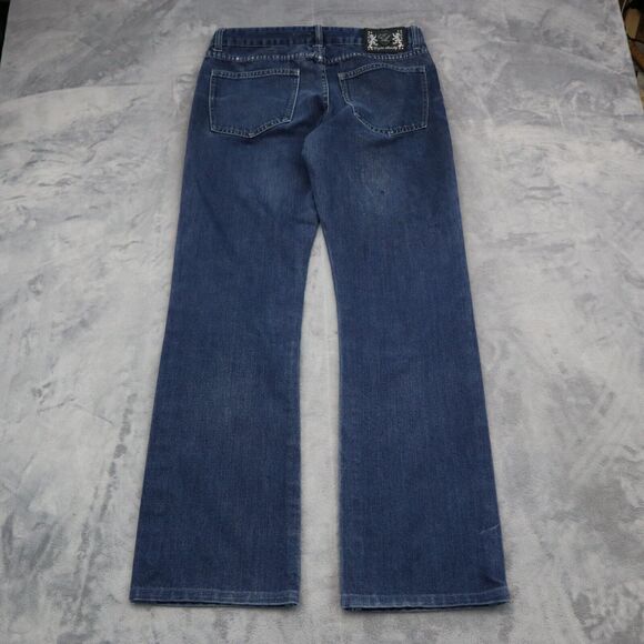 English Laundry Pants Mens 32 Blue Straight Medium Wash Denim Logo Jeans - Picture 8 of 16